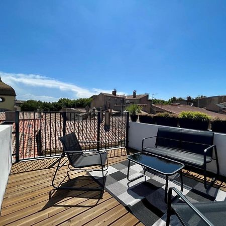 Rooftop N°38 - Rooms Et Studios - Vue Cite Medievale Carcassonne Exterior photo