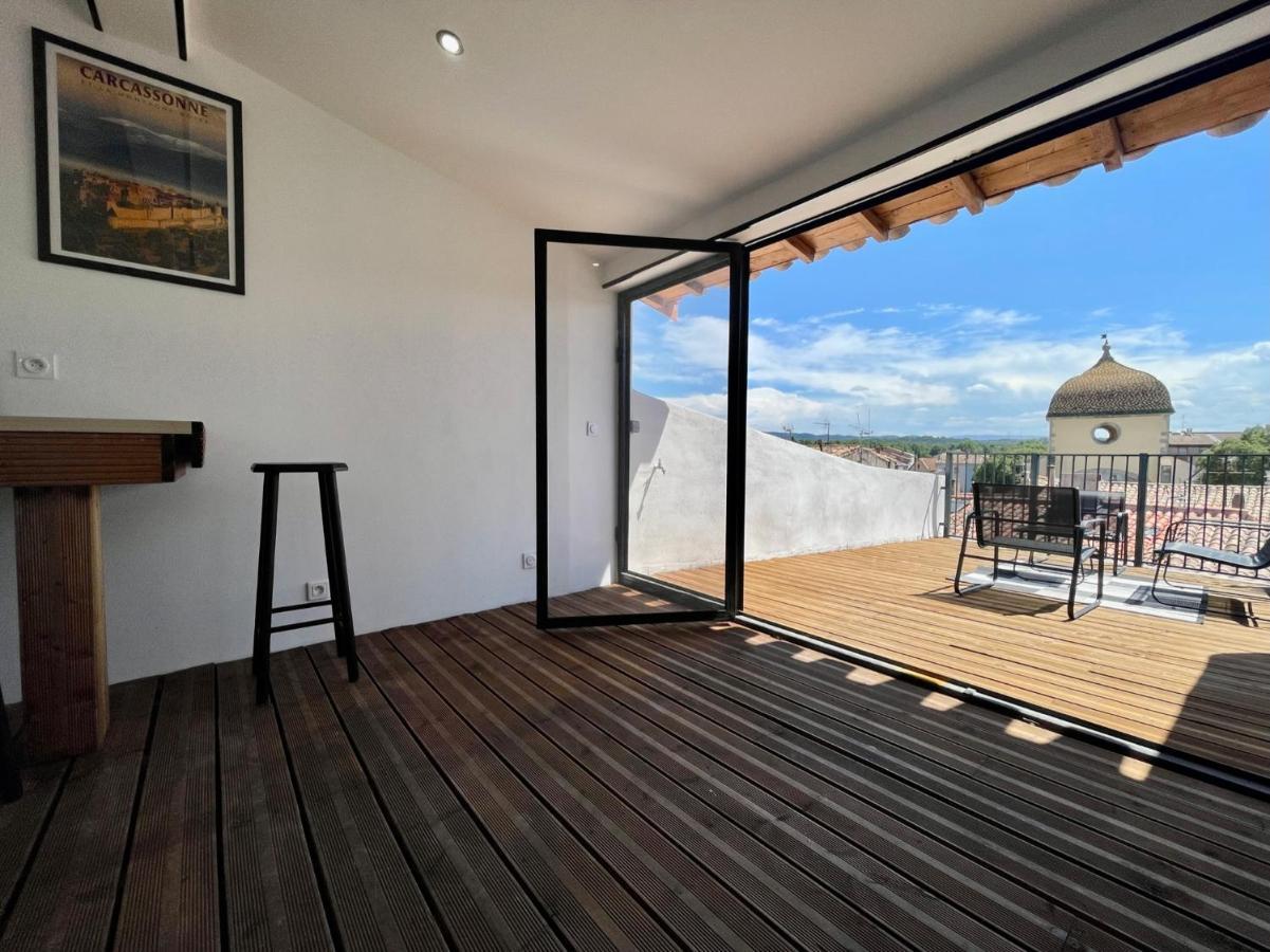 Rooftop N°38 - Rooms Et Studios - Vue Cite Medievale Carcassonne Exterior photo